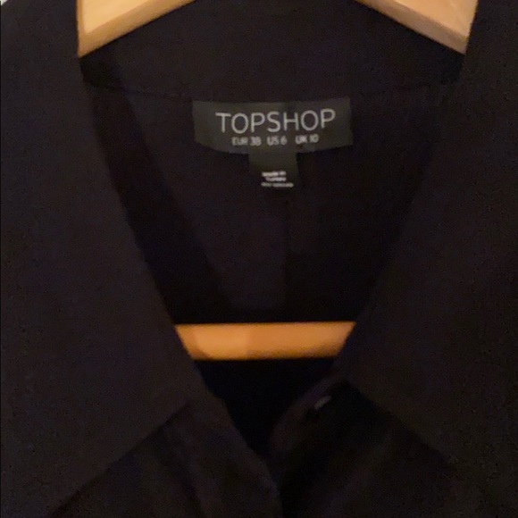 TOPSHOP Black 3/4 length sleeved dress - Picture 2 of 4